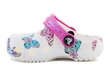 Crocs šlepetės vaikams Classic Butterfly Clog 208300-94S 30411-484, baltos цена и информация | Šlepetės, kambario avalynė vaikams | pigu.lt