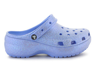 Šlepetės mergaitėms "Crocs, mėlynos цена и информация | Детские тапочки, домашняя обувь | pigu.lt