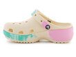 Crocs šlepetės moterims Classic Platform Ombre Clog W 208278-1FR, smėlio spalvos цена и информация | Šlepetės moterims | pigu.lt