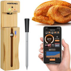 Grilio mėsos termometras Homtronics, belaidis su Bluetooth kaina ir informacija | Grilio, šašlykinių priedai ir aksesuarai | pigu.lt