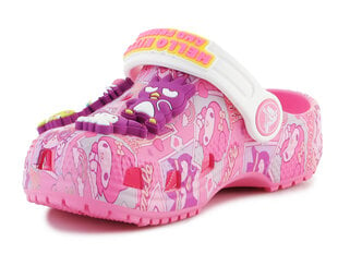 Crocs šlepetės vaikams Classic Hello Kitty 208025-680 30646-484, rožinės цена и информация | Детские тапочки, домашняя обувь | pigu.lt