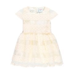 Boboli suknelė mergaitėms 704012-7388, balta цена и информация | Платья для девочек | pigu.lt