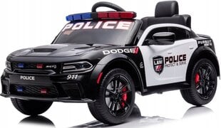 Vienvietis vaikiškas elektromobilis Dodge Charger Police, juodas kaina ir informacija | Elektromobiliai vaikams | pigu.lt