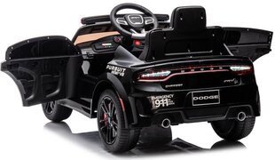 Vienvietis vaikiškas elektromobilis Dodge Charger Police, juodas kaina ir informacija | Elektromobiliai vaikams | pigu.lt