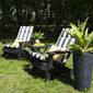3-jų dalių sodo baldų komplektas DM grili, juodas kaina ir informacija | Lauko baldų komplektai | pigu.lt