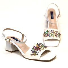 Роскошные босоножки для женщин Daniela Shoes, белые цена и информация | Женские сандалии MONNA LISA | pigu.lt