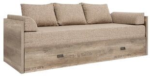 Товар с повреждением. Раздвижной диван/кушетка Malcolm, коричневый, 80/160 цена и информация | Товары с повреждениями | pigu.lt