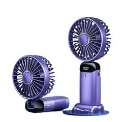 Мини портативный вентилятор Deal, фиолетовый цена и информация | Вентиляторы | pigu.lt
