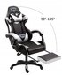 Kompiuterinė kėdė su nugaros atrama Cerlo Fox, balta/juoda kaina ir informacija | Biuro kėdės | pigu.lt