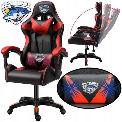 Kompiuterinė kėdė su nugaros atrama Cerlo Fox, raudona kaina ir informacija | Biuro kėdės | pigu.lt
