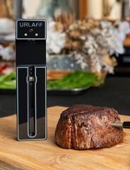 Mėsos termometras Urlaff, juodas kaina ir informacija | Grilio, šašlykinių priedai ir aksesuarai | pigu.lt
