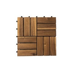 Lauko grindų danga, 30 x 30 x 2,4cm, 10vnt цена и информация | Террасный пол | pigu.lt