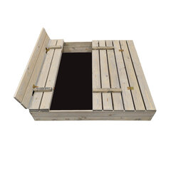 Smėlio dėžė su patiesalu Bonus Orbis, pilka, 160x160 cm kaina ir informacija | Smėlio dėžės, smėlis | pigu.lt