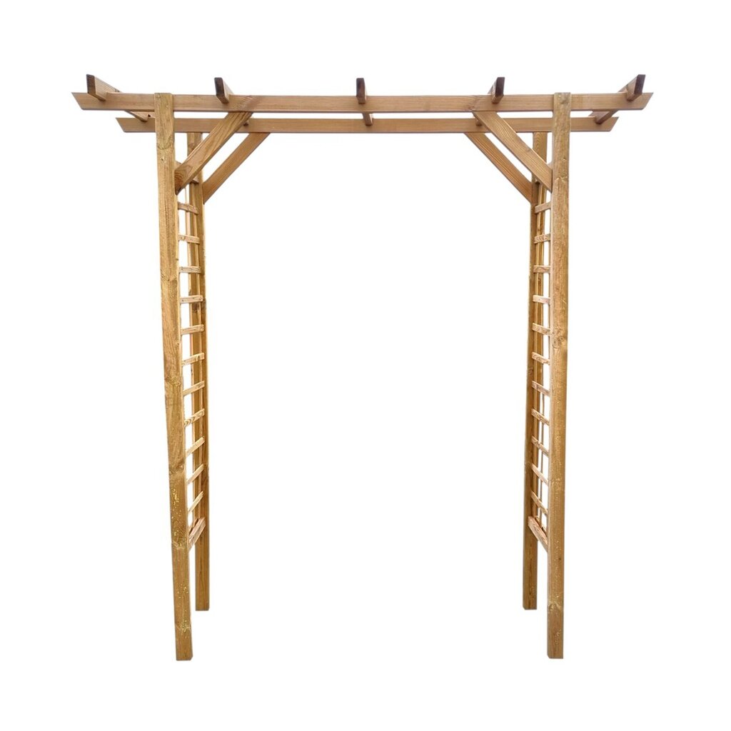 Medinė arka Pergola, 210 x 55 x 15 cm kaina ir informacija | Sodo dekoracijos | pigu.lt