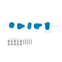 Зацепы для скалолазания на детской площадке S, красные цена и информация | Детские игровые домики | pigu.lt