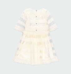 Boboli suknelė mergaitėms 724014-7388, balta цена и информация | Платья для девочек | pigu.lt