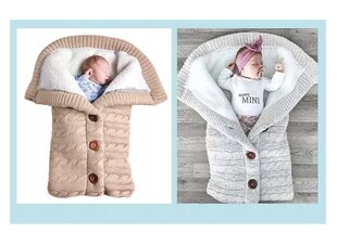 Megztas miegmaišis kūdikiams 40 x 68cm kaina ir informacija | Vokeliai, miegmaišiai, pagalvės | pigu.lt