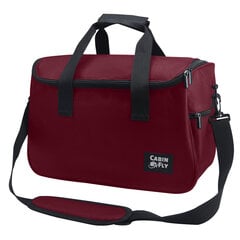Rankinio bagažo krepšys CabinFly Economy, raudonas, 40x20x25 cm kaina ir informacija | Lagaminai, kelioniniai krepšiai | pigu.lt