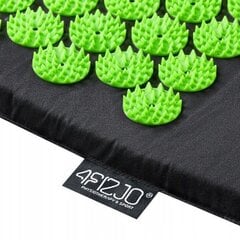 Akupresūrinis masažinis kilimėlis 4Fizjo, 68 x 42 cm, juodas/žalias цена и информация | Аксессуары для массажа | pigu.lt