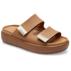 Crocs™ šlepetės moterims Brooklyn Luxe 307807, rudos kaina ir informacija | Šlepetės moterims | pigu.lt