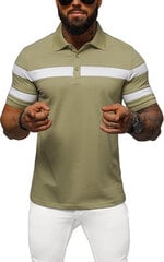 Polo marškinėliai vyrams, žali kaina ir informacija | Vyriški marškinėliai | pigu.lt