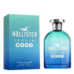 Туалетная вода Hollister Feelin' Good EDT для мужчин, 100 мл цена и информация | Женские духи | pigu.lt
