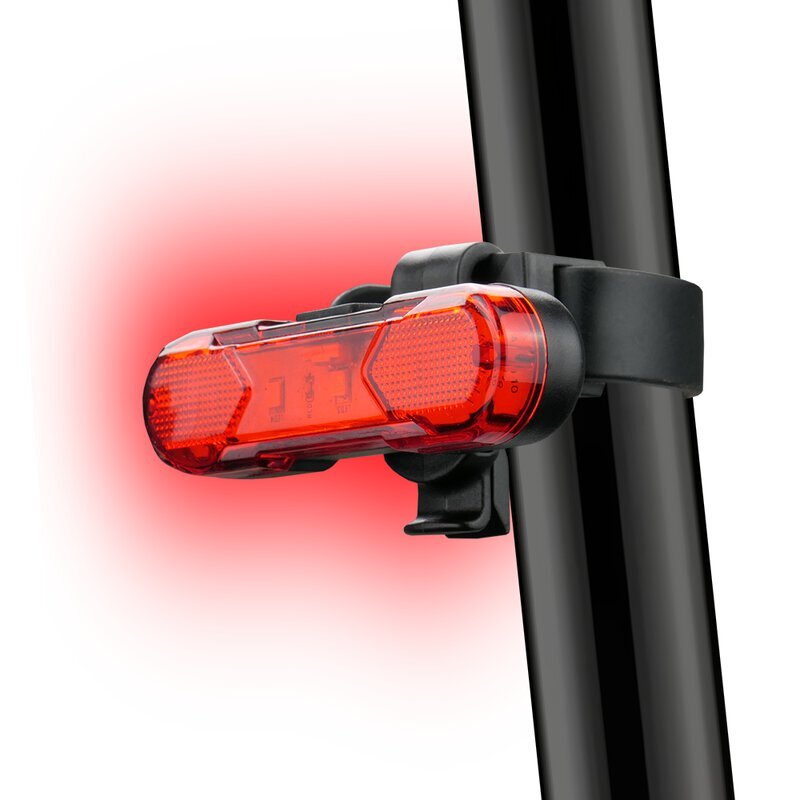 Galinis dviračio žibintas Taillight TL-X5R Rechargeable LED, raudonas kaina ir informacija | Žibintai ir atšvaitai dviračiams | pigu.lt
