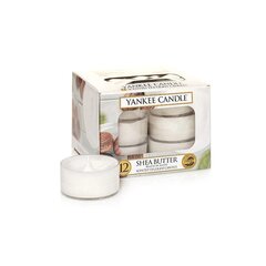 Yankee Candle Aromatinės arbatos žvakės Taukmedžio sviestas 12 x 9,8 g kaina ir informacija | Žvakės, Žvakidės | pigu.lt