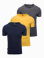 Marškinėliai vyrams Ombre Clothing z30 24707-7, įvairių spalvų, 3 vnt. kaina ir informacija | Vyriški marškinėliai | pigu.lt