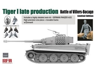 Rye Field Model - Tiger I Late Production Battle of Villers-Bocage Limited Edition, 1/35, 5101 kaina ir informacija | Konstruktoriai ir kaladėlės | pigu.lt