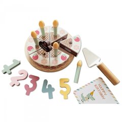 Medinis gimtadienio torto rinkinys su priedais Tooky Toy, įvairių spalvų kaina ir informacija | Žaislai mergaitėms | pigu.lt