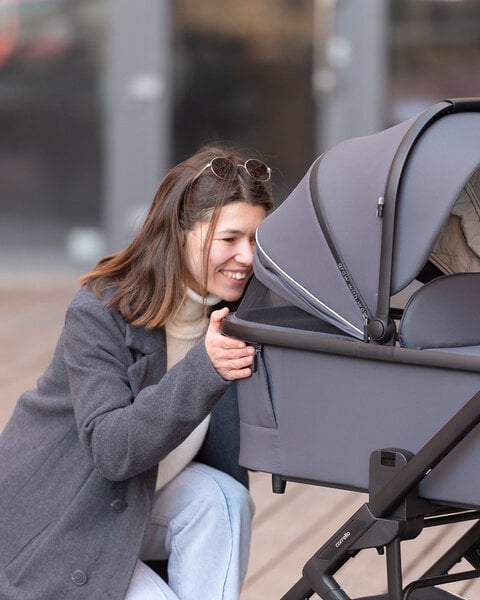 Vežimėlio lopšys Carrello Alfa Graphite Grey kaina ir informacija | Vežimėlių priedai | pigu.lt