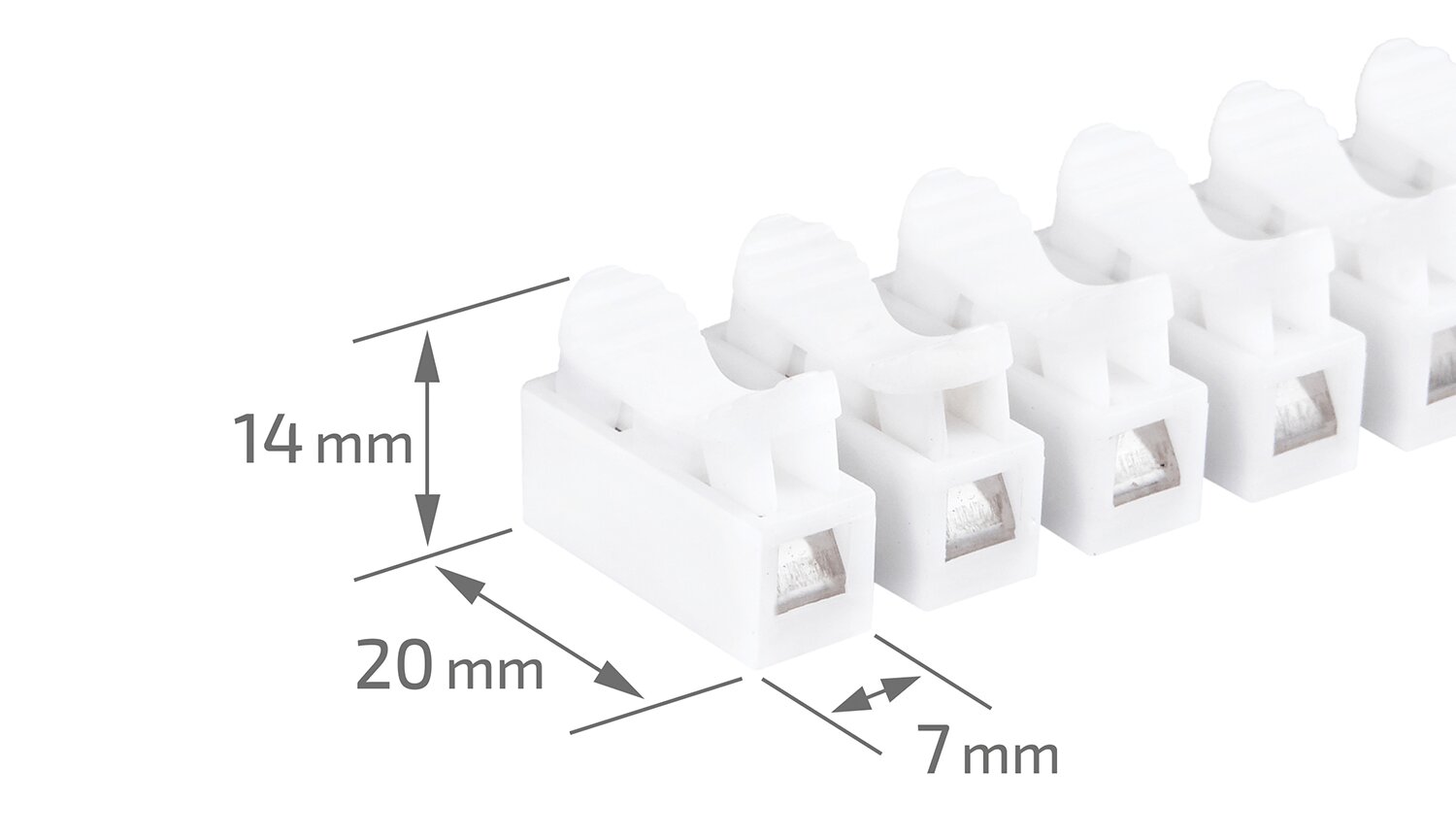 Greitoji jungtis CMK823_2.5/12 - per - 12x 0,2- 1,5 mm² - 10vnt. kaina ir informacija | Tekstiliniai kabeliai ir elektros kaladėlės | pigu.lt