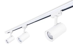 Трековый светильник Steka Ductus kit White LED GU10 x3 rail lamp + 1.5 м busbar -White цена и информация | Потолочные светильники | pigu.lt