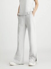  Calvin Klein Jeans брюки для женщин Diffused Monologo Jog Lunar Rock, 560077643, белые цена и информация | Брюки | pigu.lt