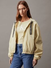 Calvin Klein Jeans куртка для женщин Logo Drawstring 560078057, бежевая цена и информация | Женские куртки | pigu.lt