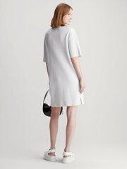 Calvin Klein Jeans платье для женщин Plated Loose Sweater Lunar Rock 560077671, белое цена и информация | Платья | pigu.lt