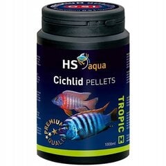 Maistas cichlidams HS OSI Cichlid Pellets M, 1000 ml kaina ir informacija | Maistas žuvims | pigu.lt