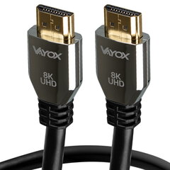 Кабель HDMI - HDMI 2.1 8K 3m VA0038-3 Vayox цена и информация | Кабели и провода | pigu.lt