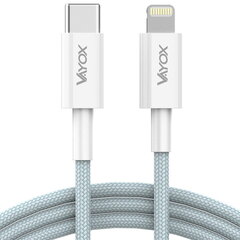 Кабель USB-C - Lightning 20W 3A 1м премиум-класса VA0106 Vayox цена и информация | Кабели и провода | pigu.lt