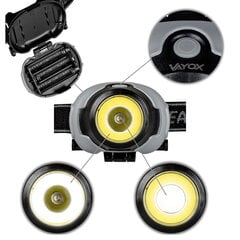LED + COB 170lm akumuliatorinis žibintas VA0119 Vayox kaina ir informacija | Žibintuvėliai, prožektoriai | pigu.lt