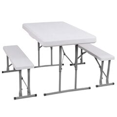 Sulankstomas stalas su 2 suolais Springos GF0096, 105x65x69 cm kaina ir informacija | Lauko stalai, staliukai | pigu.lt