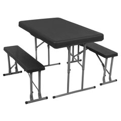 Sulankstomas stalas su 2 suolais Springos GF0097, 105x65x69 cm kaina ir informacija | Lauko stalai, staliukai | pigu.lt