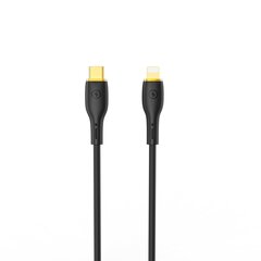 WIWU cable YQ01 USB-C - Lightning 30W 1,2m black цена и информация | Кабели для телефонов | pigu.lt