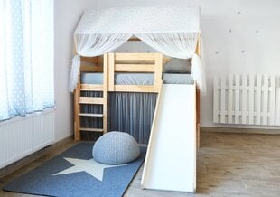 Кровать-домик с горкой JANE 80x160cm цена и информация | Детские кровати | pigu.lt