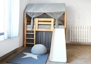 Кровать-домик с горкой JANE 80x160cm цена и информация | Детские кровати | pigu.lt