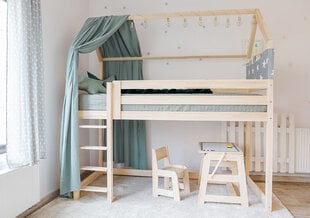 Кровать в коттедже с мезонином 90 см LUKE 80x160cm цена и информация | Детские кровати | pigu.lt