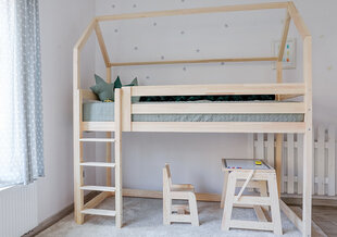 Кровать в коттедже с мезонином 90 см LUKE 80x180cm цена и информация | Детские кровати | pigu.lt