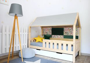 Кровать в коттедже с перилами LILY 80x180cm цена и информация | Детские кровати | pigu.lt