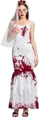 IKALI женский свадебное платье кровавой невесты, L цена и информация | Карнавальные костюмы | pigu.lt